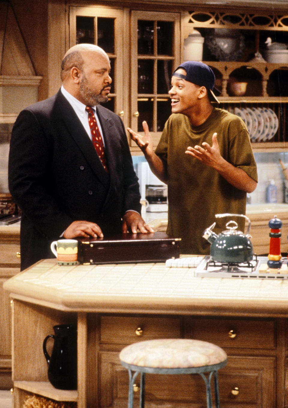 James Avery talking to Will Smith in "Fresh Prince of Bel-Air"