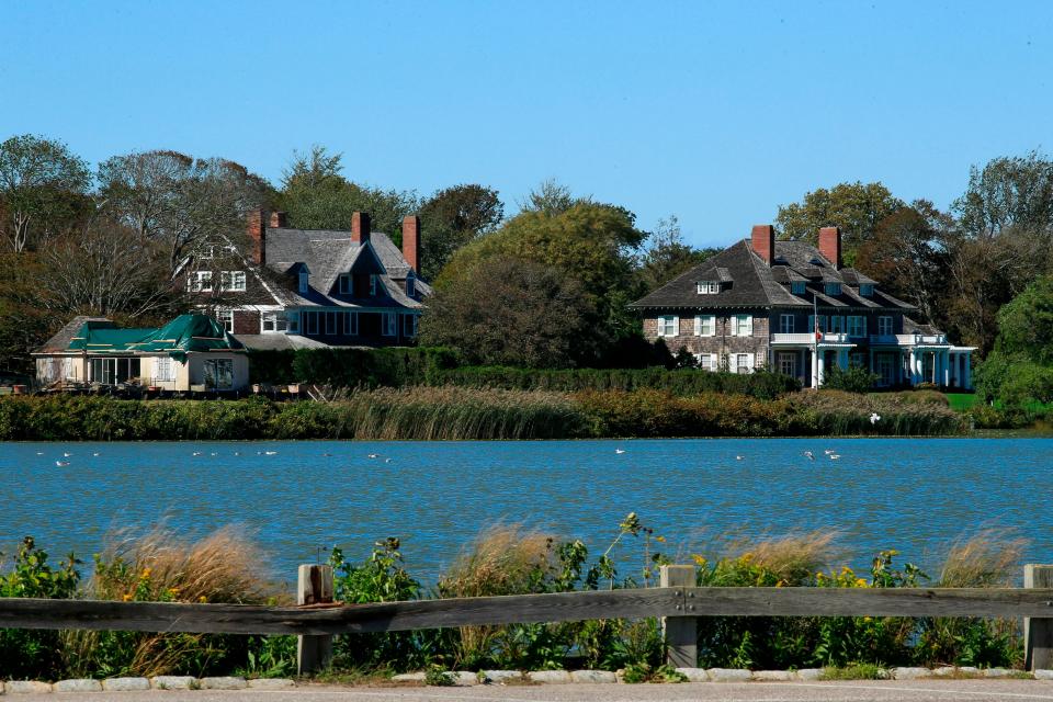 A wealthy couple in the Hamptons is being sued for allegedly refusing to leave the house they’d been renting (not pictured) (AFP via Getty Images)