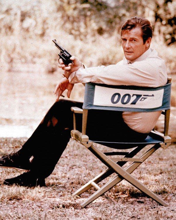 Roger Moore as James Bond (AP)