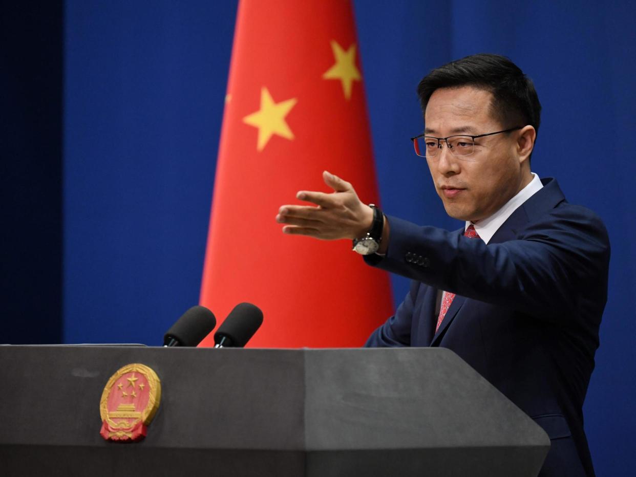 Zhao Lijian accused the US of selfish behaviour: AFP via Getty Images