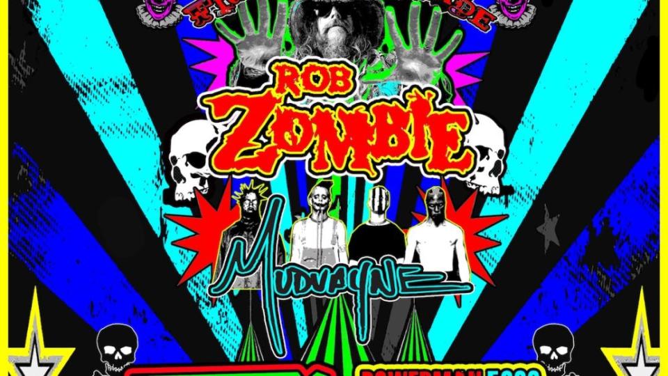 Rob Zombie Mudvayne tour poster