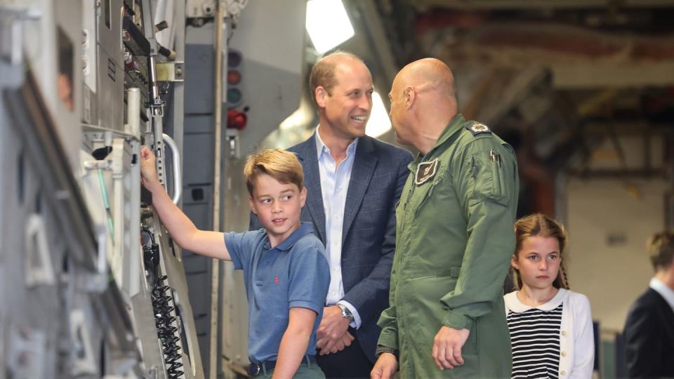 the prince and princess of wales visit the air tattoo