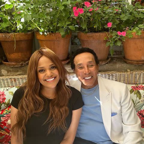 <p>Tamla Robinson Instagram</p> Tamla Robinson and Smokey Robinson.