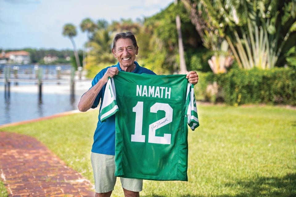 Legendary quarterback Joe Namath helped the New York Jets pull off an epic upset against the Baltimore Colts in the 1969 Super Bowl in Miami. Namath later settled in South Florida.