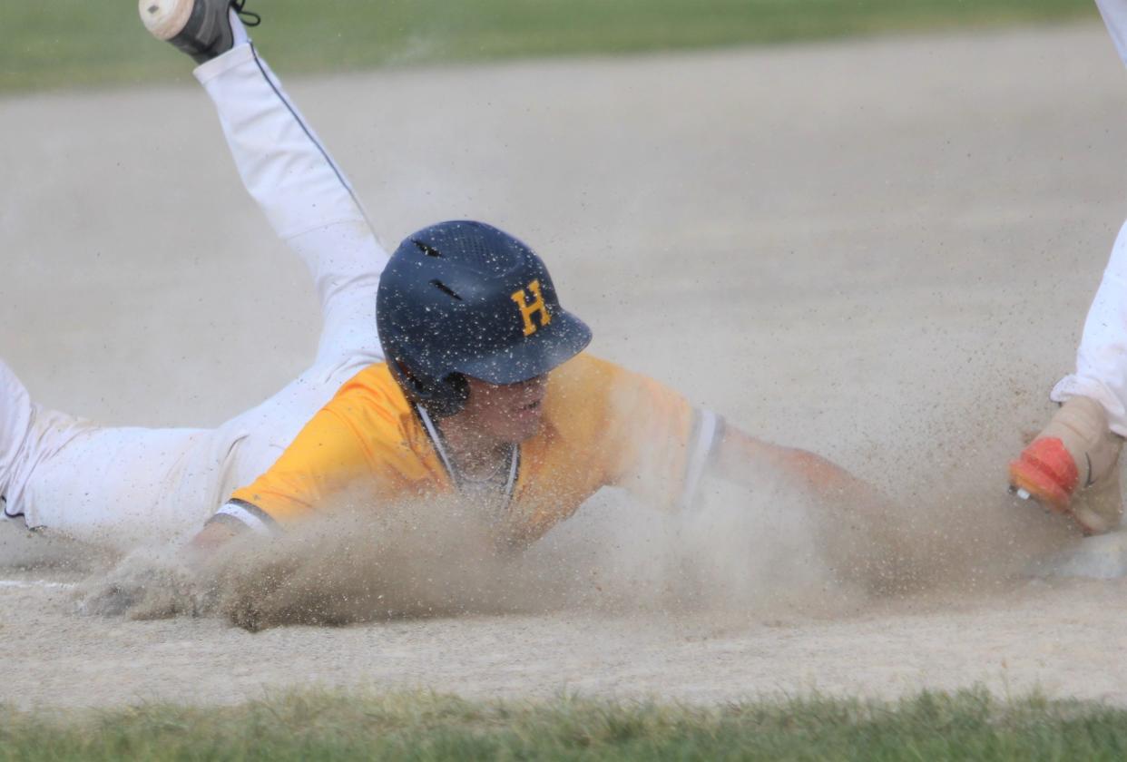 Brady Quinn and his Hartland baseball teammates are scheduled to face Brighton twice this week.