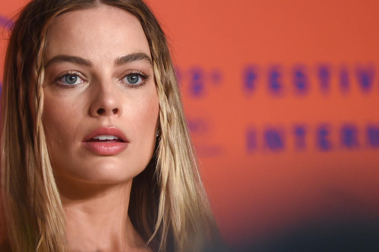 CANNES, FRANCE - MAY 22: Margot Robbie attends the "Once Upon A Time In Hollywood" Press Conference during the 72nd annual Cannes Film Festival on May 22, 2019 in Cannes, France. (Photo by Stephane Cardinale - Corbis/Corbis via Getty Images)