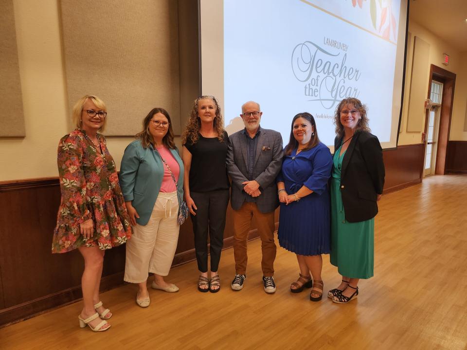 AISD announces and awards their 2024 Teacher of the Year recipients and finalists, including Kristel Sexton, Alice Murrah, Kristi Leff, Larry Martin, Maria Hernandez and Courtney Greer, during their Lamar Lively Teacher of the Year breakfast held Friday morning at the Polk Street Methodist Church Grand Hall.