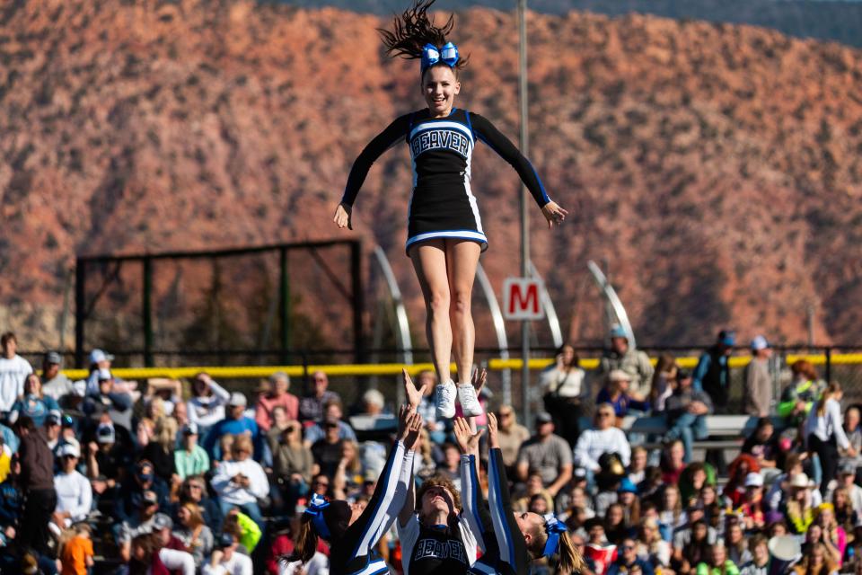 Beaver High School plays Enterprise High School in the 1A football state championship at Southern Utah University in Cedar City on Saturday, Nov. 11, 2023. | Megan Nielsen, Deseret News