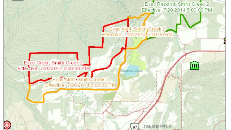 West Kelowna wildfire: Evacuation order rescinded for 2,200