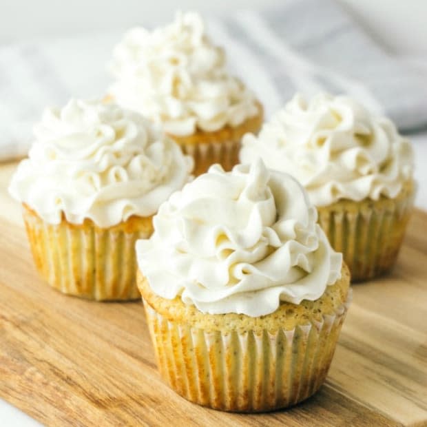 <p><a href="https://greenandketo.com/vanilla-keto-cupcakes-with-buttercream-frosting" rel="nofollow noopener" target="_blank" data-ylk="slk:Green and Keto;elm:context_link;itc:0;sec:content-canvas" class="link ">Green and Keto</a></p>