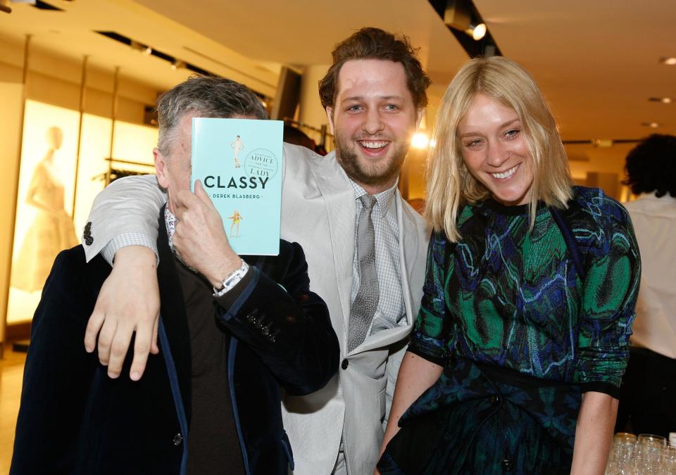 Simon Doonan and actress Chloe Sevigny celebrating Derek Blasberg's book (Getty Images)
