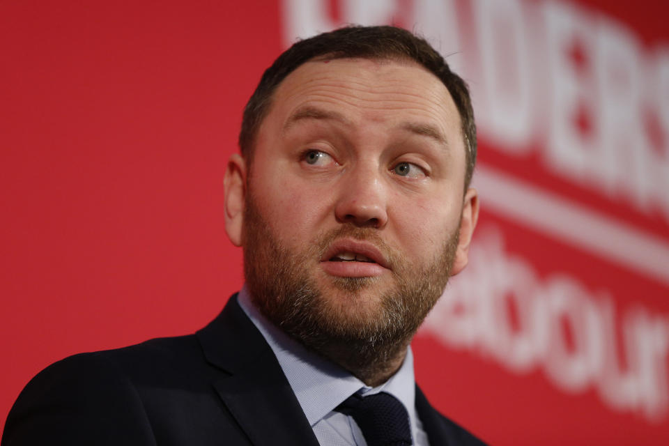 LONDON, ENGLAND - FEBRUARY 16: Ian Murray speaks at a hustings event for Labour Leader and Deputy Leader, hosted by the Co-operative Party, at the Business Design Centre on February 16, 2020 in London, England. Richard Burgon, Dawn Butler, Ian Murray, Dr Rosena Allin-Khan and Angela Rayner vying to become Labours deputy leader following the departure of Tom Watson, who stood down in December last year. (Photo by Hollie Adams/Getty Images)