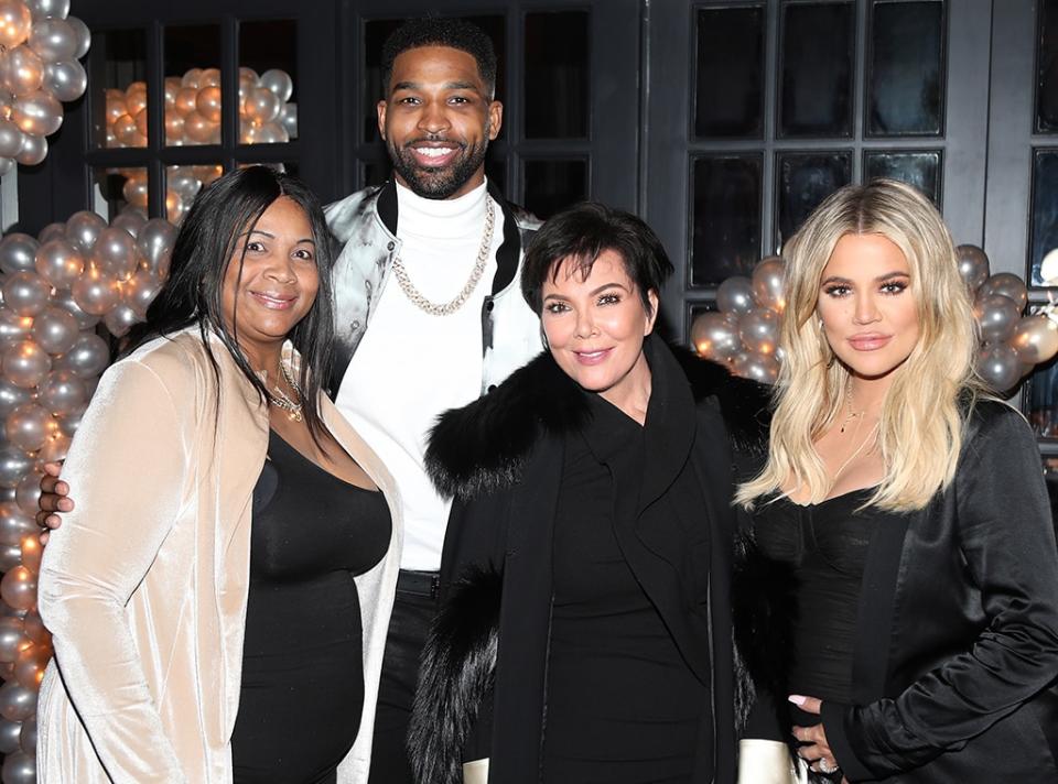 Andrea Thompson, Tristan Thompson, Kris Jenner and Khloe Kardashian