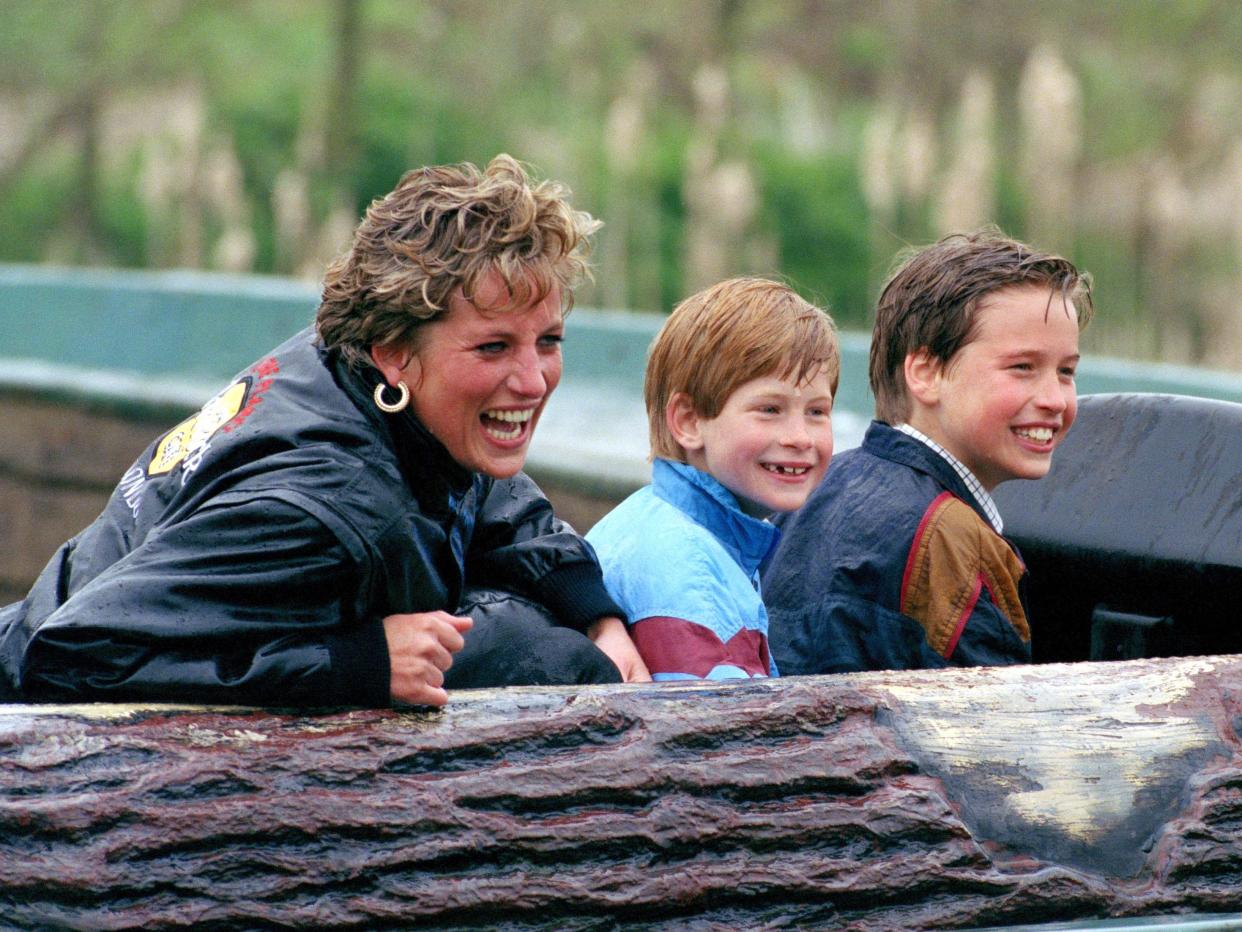 princess diana william harry water park