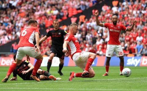 Bauer scores - Credit: Mike Egerton/PA&nbsp;