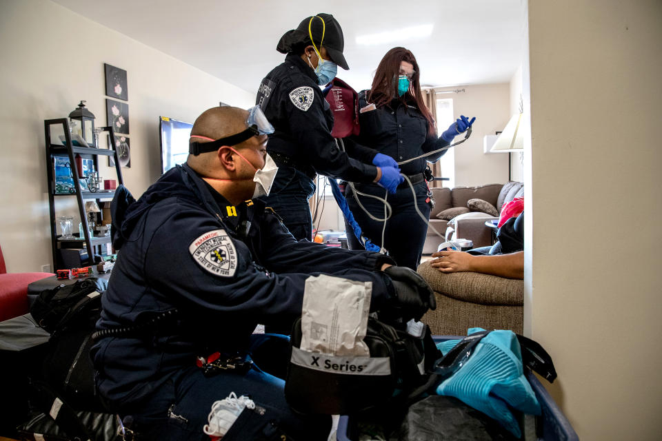 Tri-State EMS Workers Confront Steady Stream Of Coronavirus Cases (John Moore / Getty Images file)