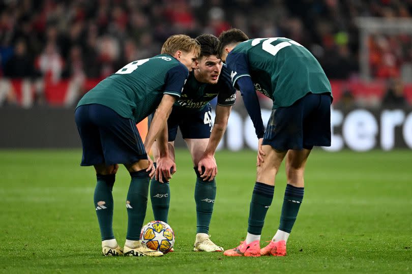 Martin Odegaard, Declan Rice and Kai Havertz