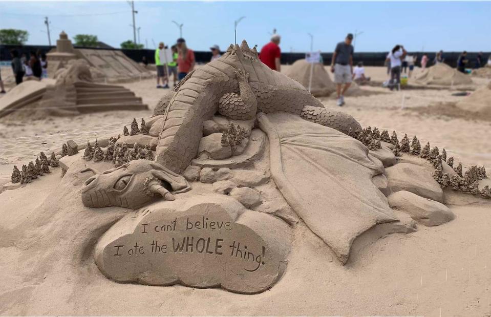 <p>Courtesy of Singing Sands Sand Sculpting Festival and The Sand Lovers</p>