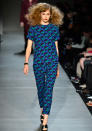 <p><strong>Marc by Marc Jacobs autumn/winter 2013 show</strong></p> <p>Graphic prints added a real punch to Marc Jacobs' jumpsuits.<strong><br></strong></p>