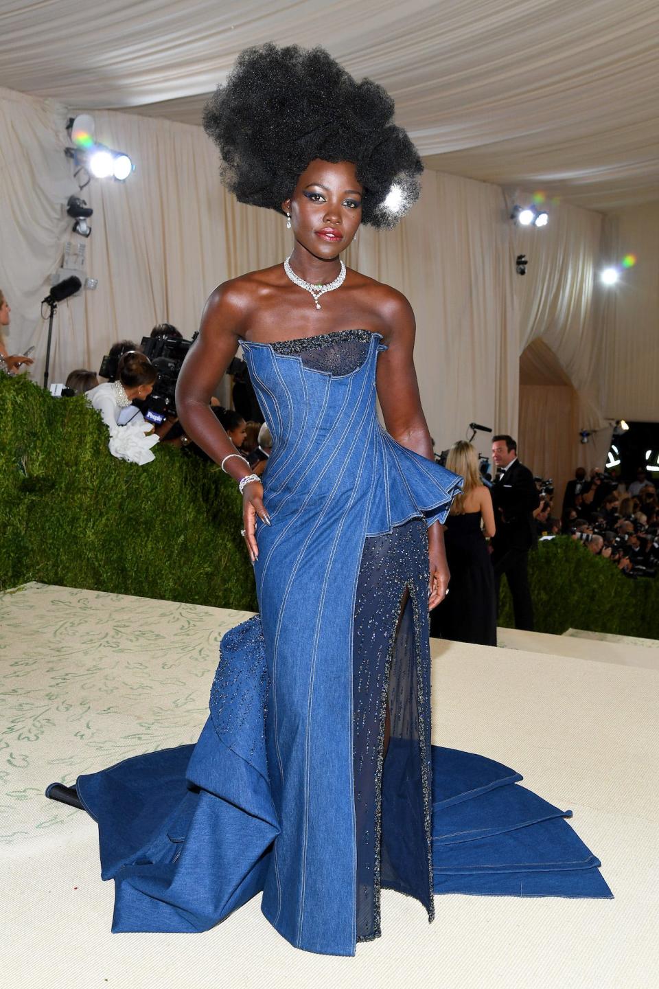 Lupita Nyong'o attends the 2021 Met Gala.