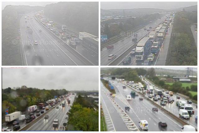 M1 traffic Sheffield Delays on M1 and across city and Mosborough