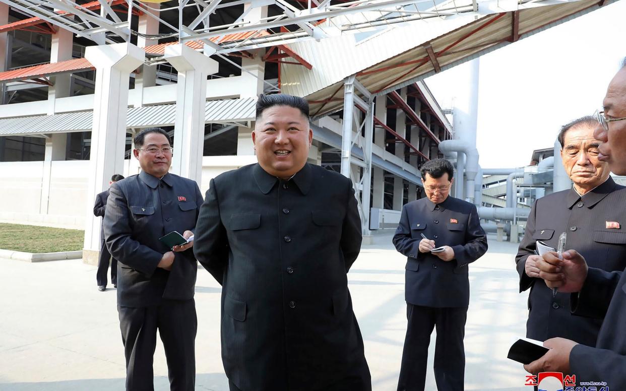 Kim Jong-un has sent a personal message to China's Xi Jinping  - KCNA via KNS