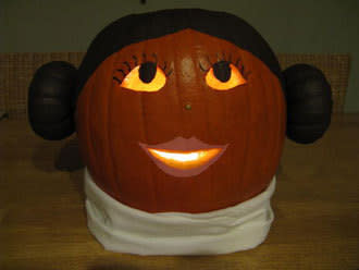 Princess Leia Pumpkin