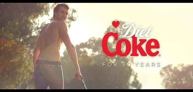 Will this mean no more Diet Coke break ads? Source: YouTube