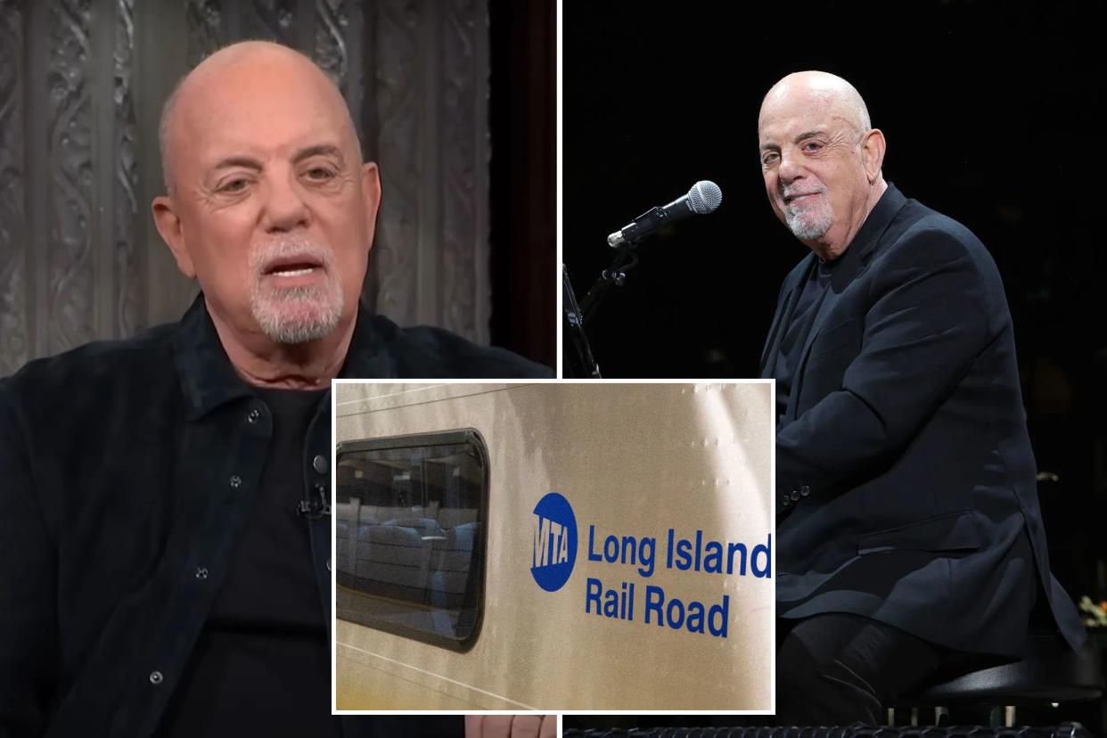 Rock legend Billy Joel revealed he has ditched his helicopter for a much more humble form of transportation to get to and from his concerts: the Long Island Railroad -- where other cynical commuters brush him off as a lookalike.