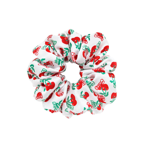 <p>Emi Jay x Juicy Sweet Dreams Silk Scrunchie in Viva La Juicy, $32, <a href="https://www.emijay.com/products/sweet-dreams-silk-scrunchie-in-viva-la-juicy" rel="nofollow noopener" target="_blank" data-ylk="slk:available here;elm:context_link;itc:0;sec:content-canvas" class="link ">available here</a>.</p>