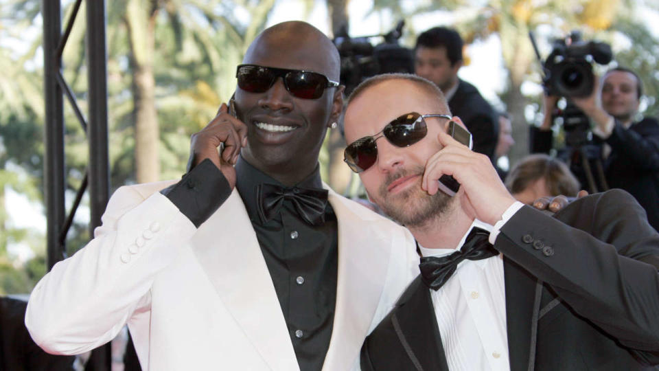 Omar Sy and Fred Testot during 2007 Cannes Film Festival - 