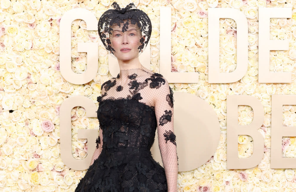 Rosamund Pike at the Golden Globe awards credit:Bang Showbiz