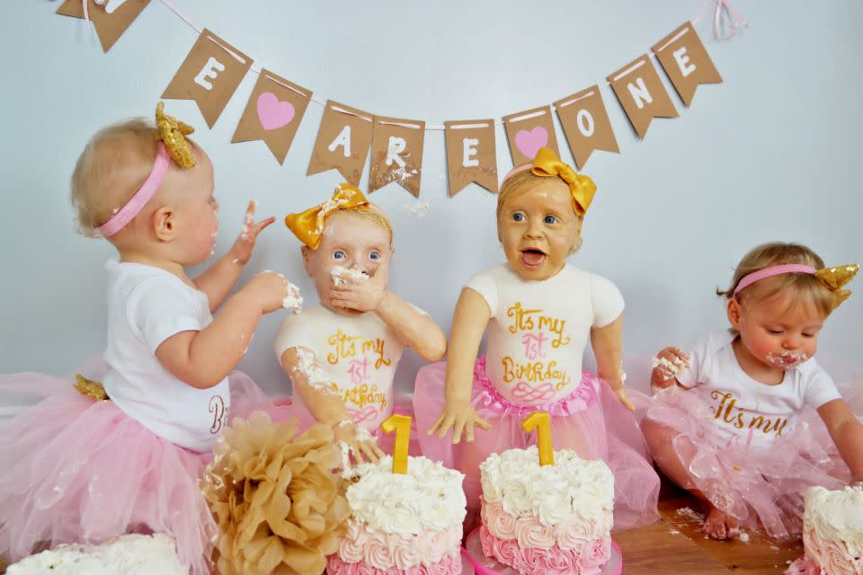 It's a madeira cake made with 2.2kg of flour and 4kg of buttercream. Photo: Mega