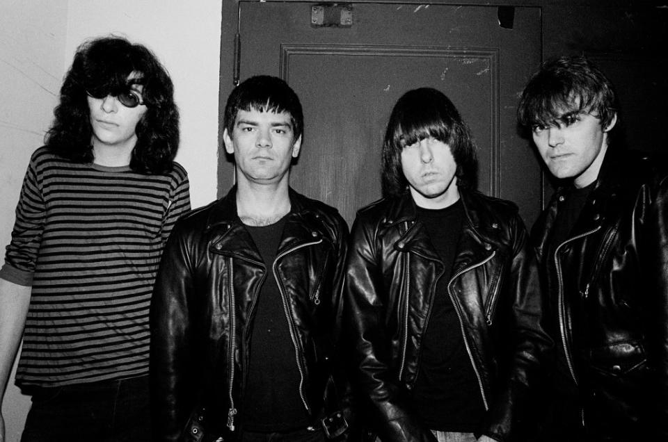 A 1980s portrait of the legendary rockers, who from left to right are Joey Ramone, Dee Dee Ramone, Johnny Ramone and Richie Ramone. Getty Images