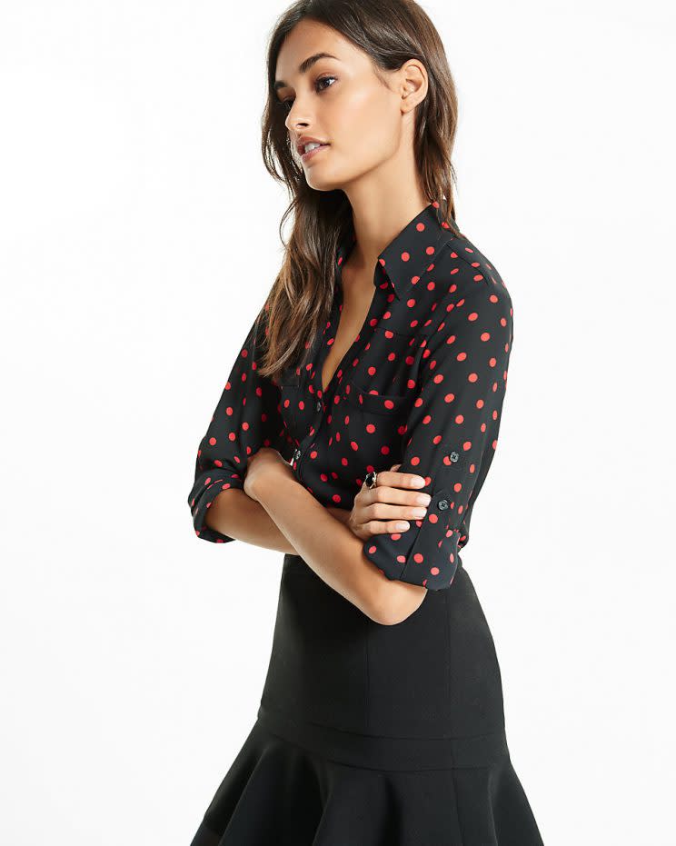 Model in a Portofino shirt by Express