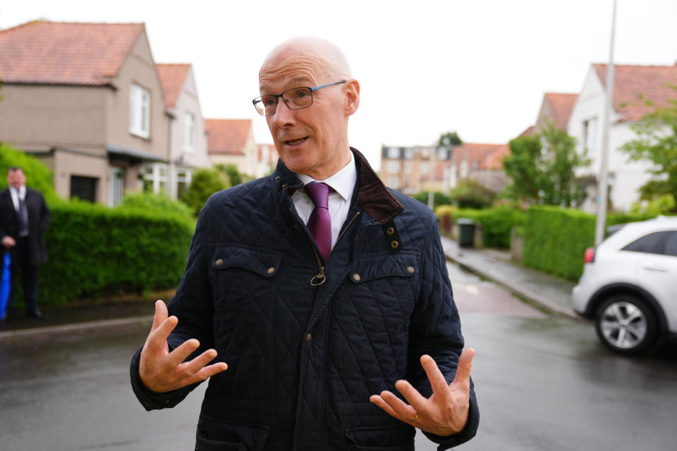 John Swinney was accused of ‘bully boy tactics’ in his criticism of comments from Tory Annie Wells (Andrew Milligan/PA)