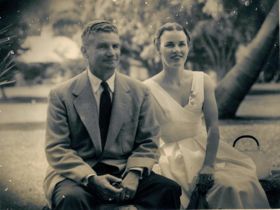 Architect John Volk, shown with wife Jane, designed 4 S. Lake Trail and 300 Clarke Ave.