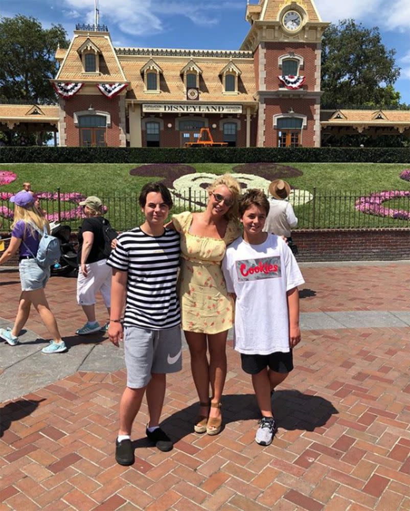Britney Spears and her sons | Britney Spears/Instagram