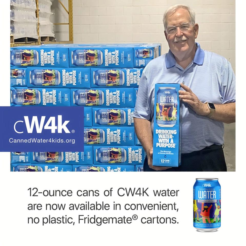 Gregory Stromberg started the nonprofit CannedWater4Kids.  This Sussex-based nonprofit started in 2008 with the mission to ensure all kids have safe drinking water.