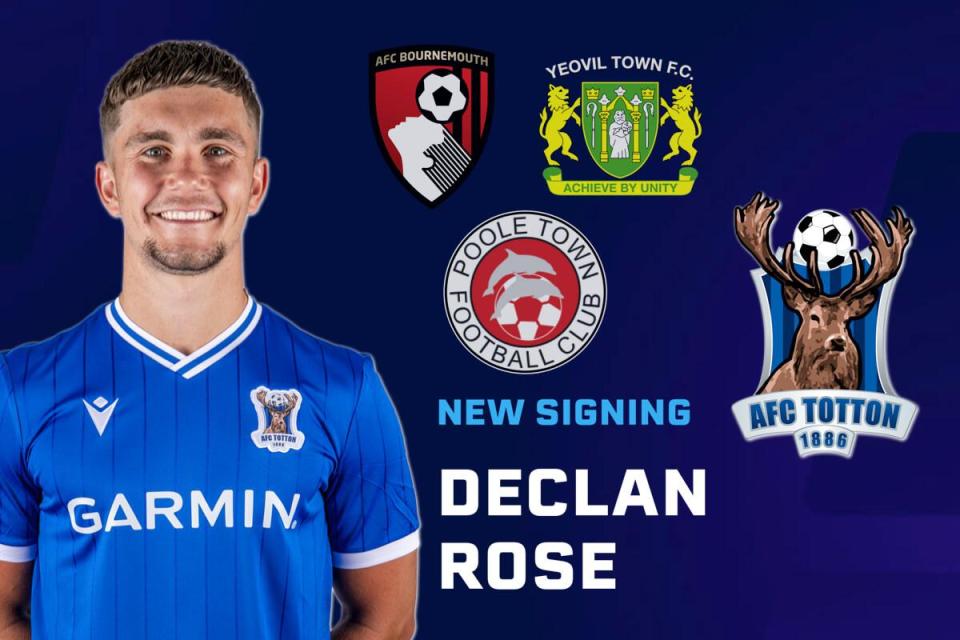 Declan Rose has joined AFC Totton <i>(Image: AFC Totton)</i>