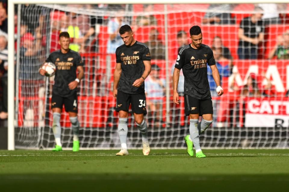 Arsenal suffered their first defeat of the season against Manchester United  (Getty Images)