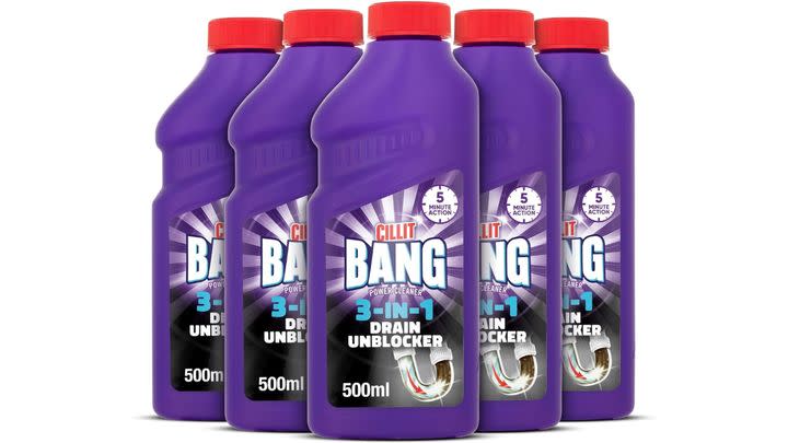 If your drains are chronically blocked, this five-pack of Cillit Bang unblocker gels is ideal. It's 55% off!