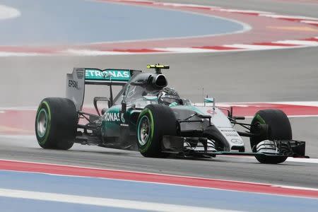 Formula One - F1 - United States Grand Prix 2015 - Circuit of the Americas, Austin, Texas, United States of America - 23/10/15 Mercedes' Nico Rosberg in action during practice Mandatory Credit: Action Images / Hoch Zwei Livepic