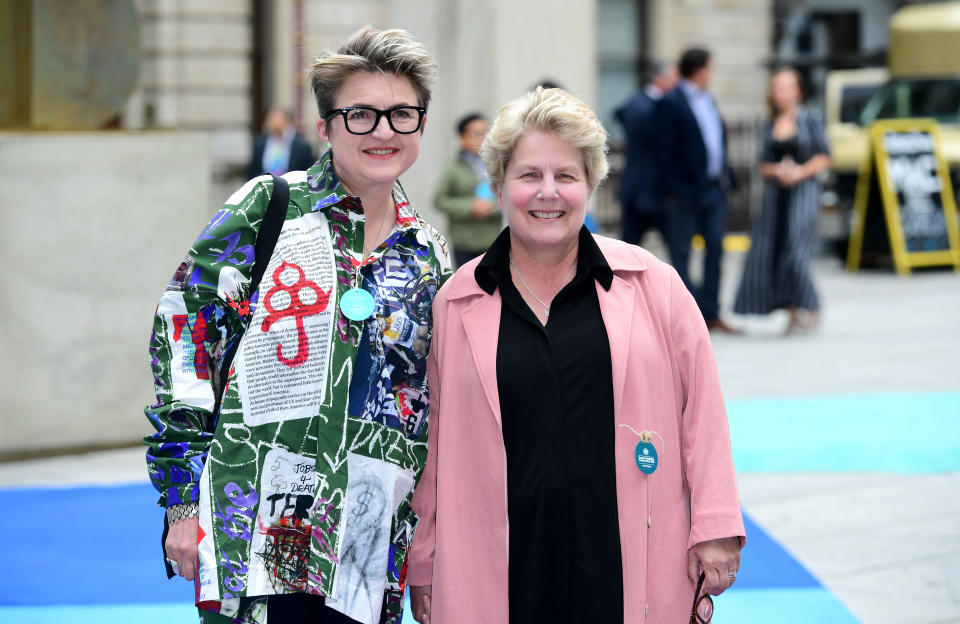 Debbie Toksvig and Sandi Toksvig attending the Royal Academy of Arts Summer Exhibition Preview Party held at Burlington House, London.