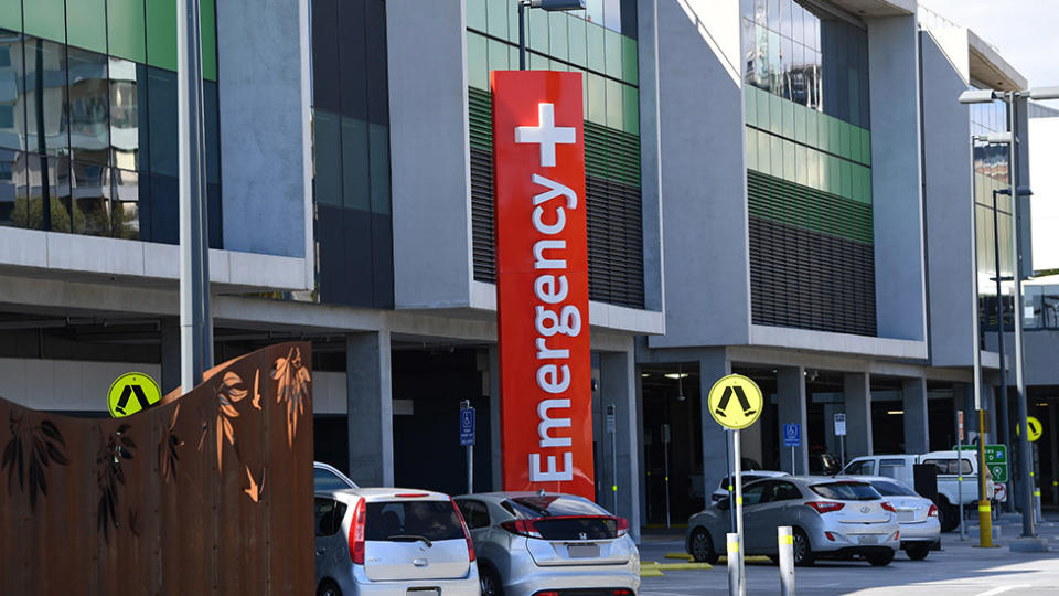 Royal Adelaide Hospital emergency room entrance.