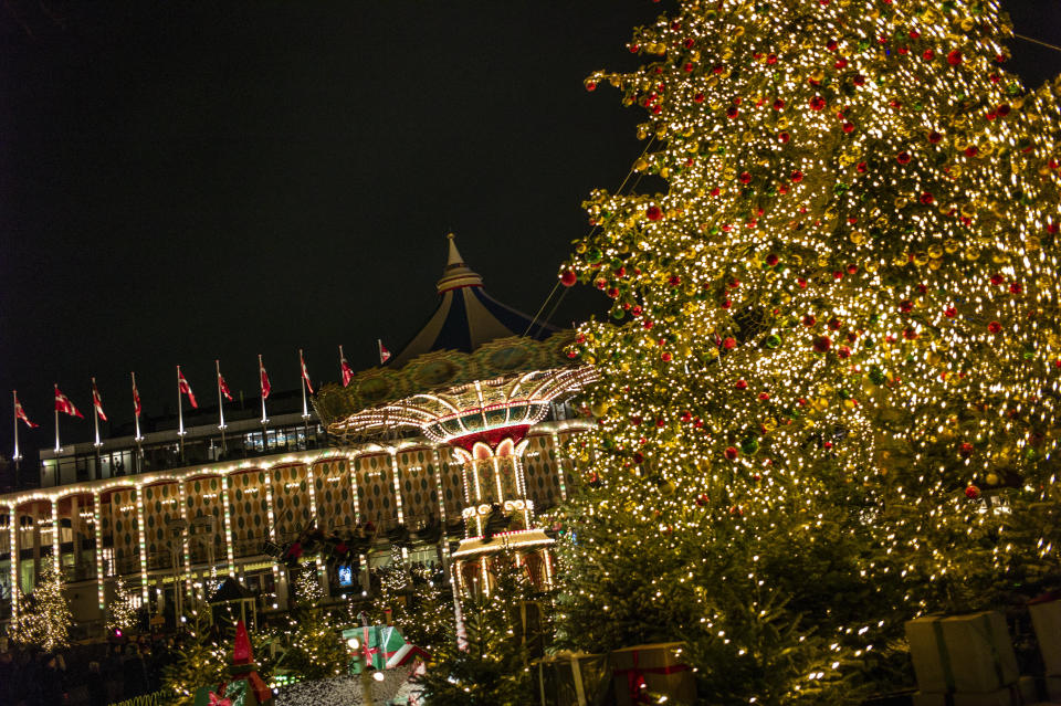 Tivoli Gardens in Copenhagen has a classic rides, as well as live events and a world-famous Christmas market during the holiday season.