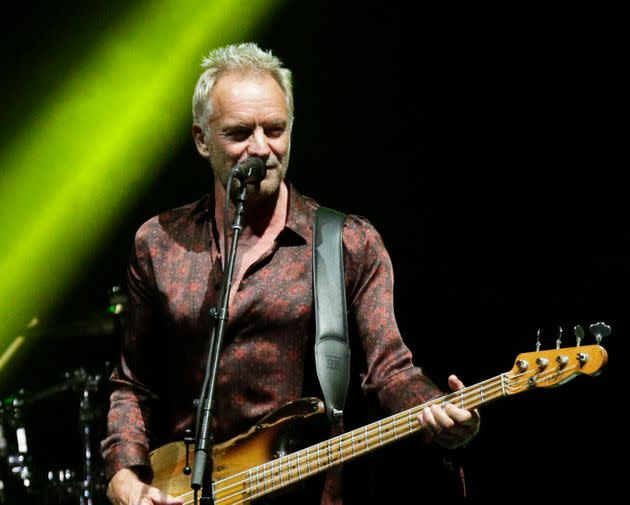 Sting performs during a concert with singer Shaggy in Panama City in 2018. (Photo: via Associated Press)