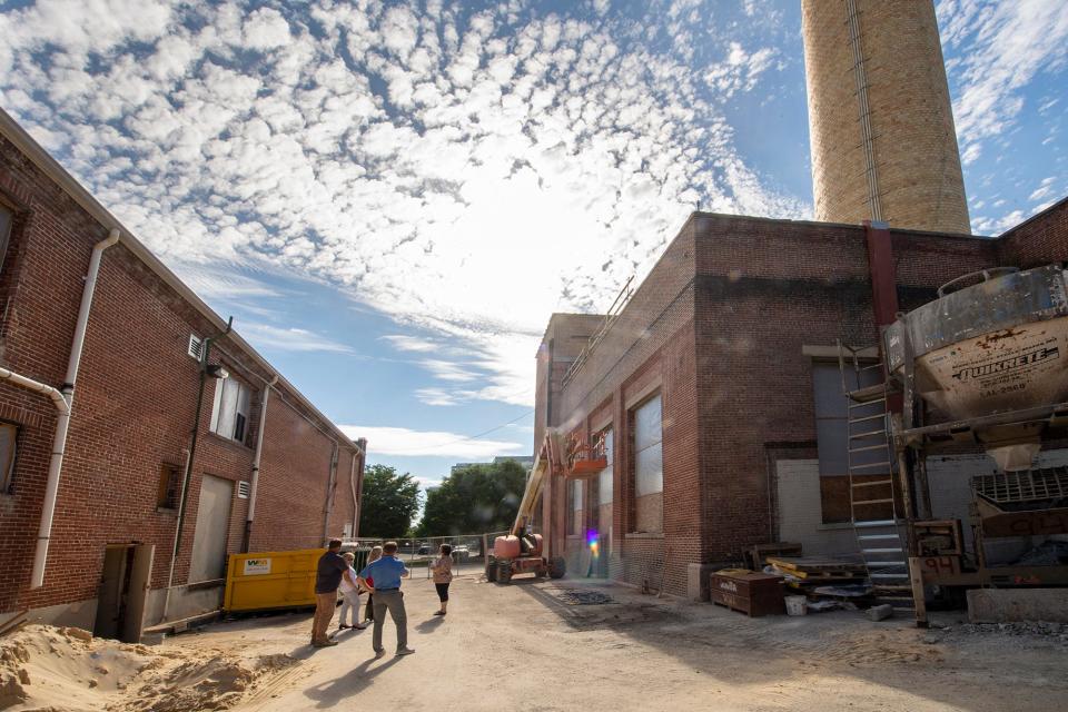 Work is underway at the new site of the York County History Center. An open area between the former generating complex and the warehouse building at the intersection of West Philadelphia Street and North Pershing Avenue in York will become a glass and steel structure that will connect the complex.