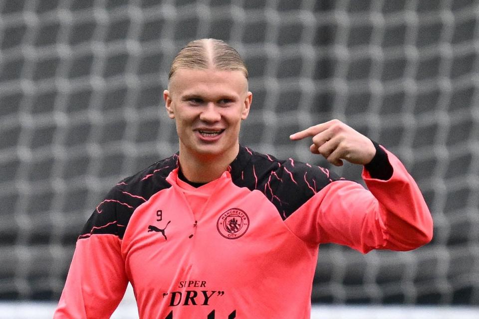 Erling Haaland will return to training in City's winter break (AFP via Getty Images)