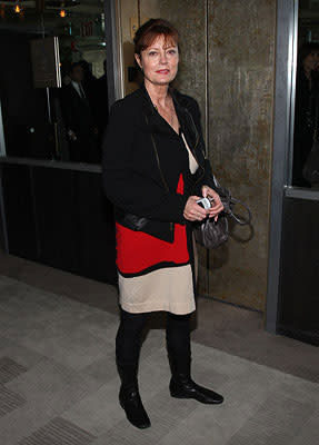 Susan Sarandon at the New York City premiere of The Weinstein Company's My Blueberry Nights